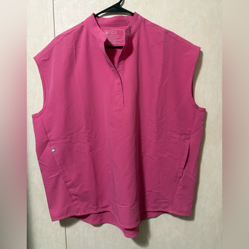 Figs Women's Pink Sleeveless Top